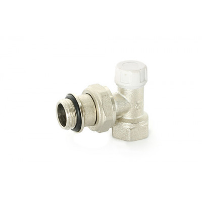 Клапан / вентиль ручной НВ 1/2 обратный угловой быстрого монтажа никелированный с разъемным соединением