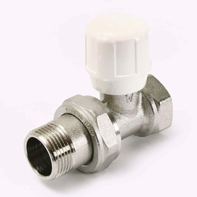 Клапан / вентиль ручной НВ 3/4 никелированный с разъёмным соединением