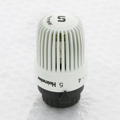 Термостатическая головка Uni-fitt: S, белая, резьба M30x1,5