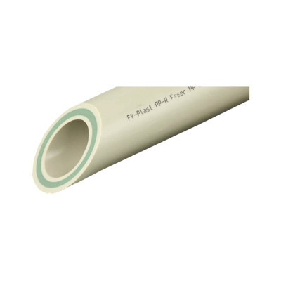 Труба полипропиленовая Faser, PN20, 75 х 12.5, стекловолоконный слой, штанга 4м