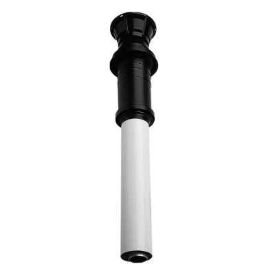 Труба - наконечник коаксиальная 60/100 мм вертикальная, полипропилен / алюминий, длинна 1000 мм, антиоблединитель
