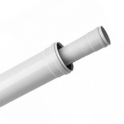 Труба - удлинитель коаксиальная 110/160 мм, длина 1000 мм для конденсационных котлов сталь