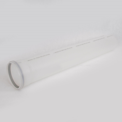 Труба - удлинитель одинарная 160 мм, длина 1000 мм, алюминий