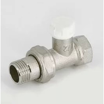 Клапан / вентиль ручной НВ 3/4 обратный никелированный с разъемным соединением прямой