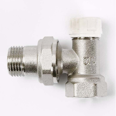 Клапан / вентиль ручной НВ 1/2 обратный угловой никелированный с разъемным соединением