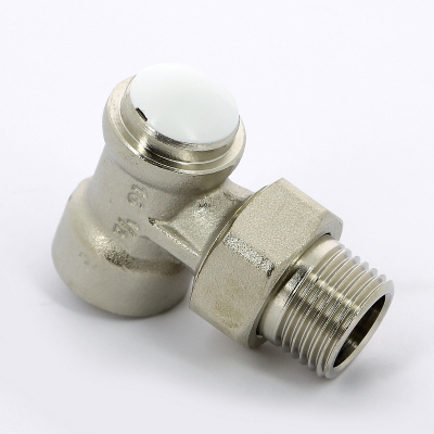 Клапан / вентиль ручной НВ 1/2 FULL угловой, обратный, со сгоном, для стальной трубы