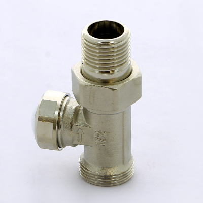 Клапан / вентиль ручной НН 1/2 x M24 x 19, прямой, обратный, с разъемным соединением