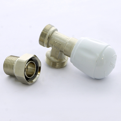 Клапан / вентиль ручной НН 1/2 x M24 x 19, угловой, с разъемным соединением под соединитель