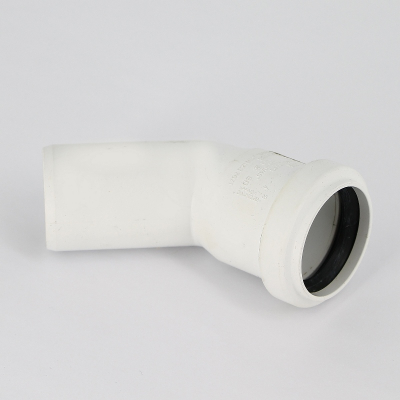 Отвод канализационный 40 x 45, RAUPIANO PLUS шумопоглощающий минерализованный полипропилен белый