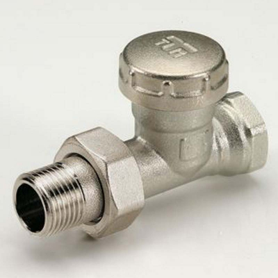 Клапан / вентиль ручной НВ 1/2 прямой обратный с разъемным соединением под стальные трубы, 3335