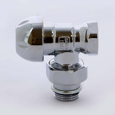 Клапан / вентиль ручной НВ 1/2 обратный угловой с разъемным соединением под стальные трубы, 3336C