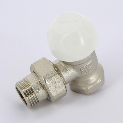 Клапан / вентиль ручной НВ 1/2 угловой с разъемным соединением под стальные трубы