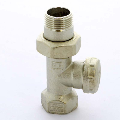 Клапан / вентиль ручной НВ 3/4 прямой обратный с разъемным соединением под стальные трубы, 3335