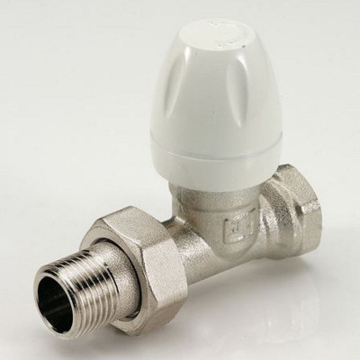 Клапан / вентиль термостатический НВ 3/4 подающий прямой с разъемным соединением под стальные трубы с крышкой