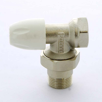 Клапан / вентиль ручной НВ 3/4 угловой с разъемным соединением под стальные трубы