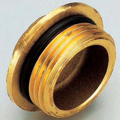 Заглушка резьбовая латунная Н 3/4 O-ring, без покрытия
