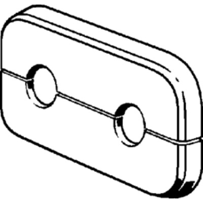 Двойная розетка для подключения радиаторов через колено или медную трубу, диаметр 15 мм, 50 мм