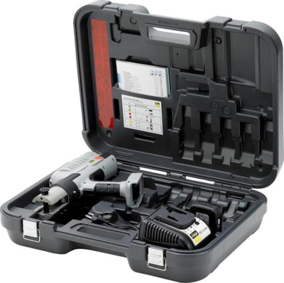 Пресс-инструмент Press Gun 5 в чемодане, с аккумулятором и зарядным устройством