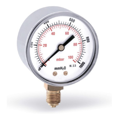 Манометр газовый 6 бар, 80 мм, 3/8 F+R260