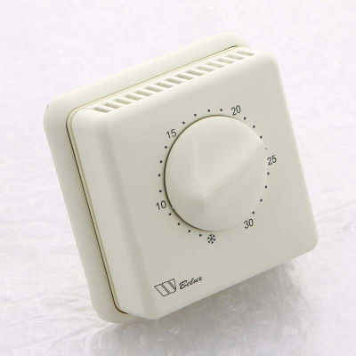 Термостат электромеханический комнатный TI-N(5-30С,10А,220В) для водяного теплого пола