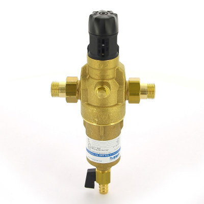 Фильтр промывной Protector mini HWS 1/2 100 мкм  для холодной воды латунная колба