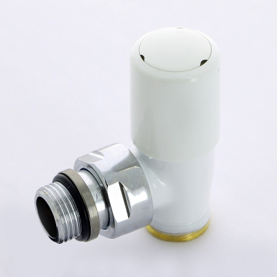 Клапан / вентиль ручной НН 1/2 x M24 x 19 New-Smart угловой, подающий, белый