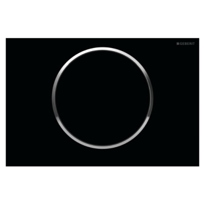 Кнопка смыва  Sigma10, черный, хром