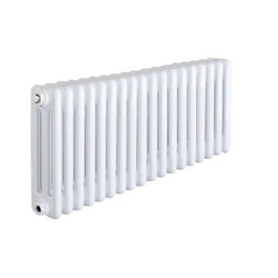 Радиатор трубчатый TESI 3, H 550 мм, 24 секции, подключение 25 1/2 вентиль сверху цвет белый