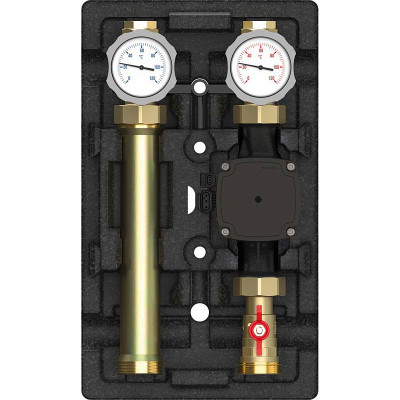 Насосная группа MEIFLOW S MK 1.0 смесительная Поколение 8 с насосом Grundfos UPM3 Hybrid 25-70, с сервоприводом, подача справа