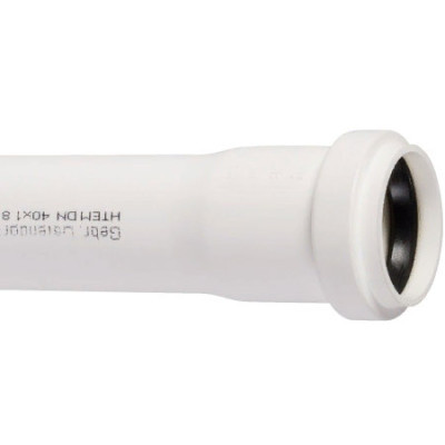 Труба канализационная HTEMw 32 х 150 с раструбом полипропилен белая