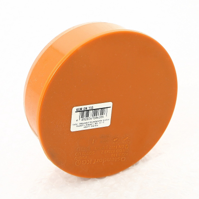 Заглушка канализационная 110 KGM НПВХ поливинилхлорид оранжево-коричневый RAL 8023