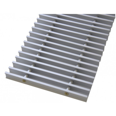 Решетка рулонная цвет серебристый алюминий для конвектора шириной 403 мм