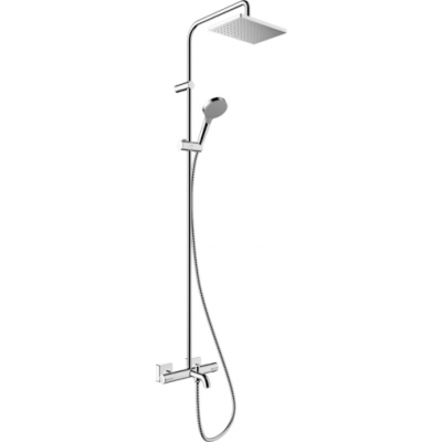 Душевая система HG Vernis Shape Showerpipe 230 1jet с термостатом для ванны, хром