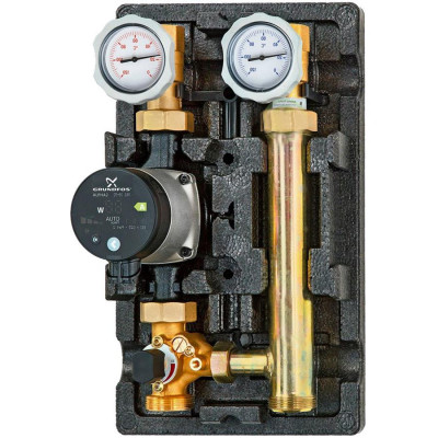 Насосная группа MEIFLOW S MK 1.0 смесительная Поколение 8 с насосом Grundfos UPM3 Hybrid 25-70, с трехпозиционным сервоприводом