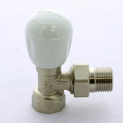 Клапан / вентиль ручной НВ 1/2, угловой, с разъемным соединением под стальные трубы