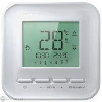 Термостат Теплолюкс TP 515 цифровой с дисплеем белый с датчиками температуры для электрического теплого пола
