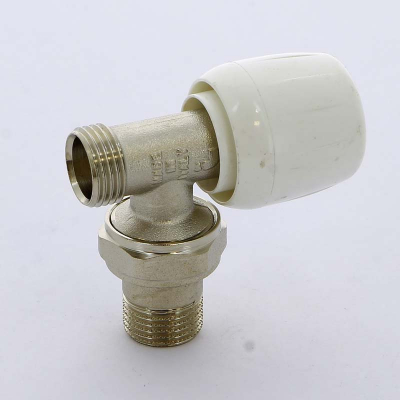Клапан / вентиль ручной НН 1/2 регулирующий, угловой, с разъемным соединением