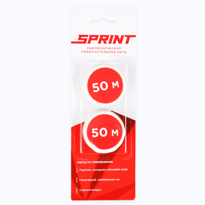 Набор катушек Sprint для уплотнительной нити, 2 х 50 м, блистер