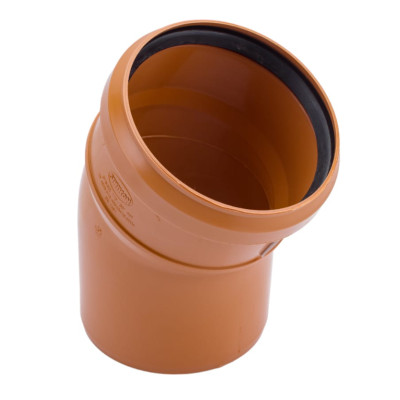 Отвод канализационный 110 x 30 Универсал полипропилен коричневый