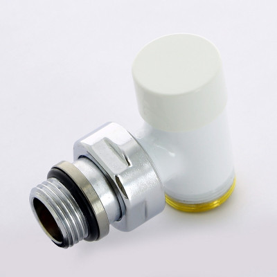 Клапан / вентиль ручной НН 1/2 x 3/4 ЕК Compact угловой, обратный белый