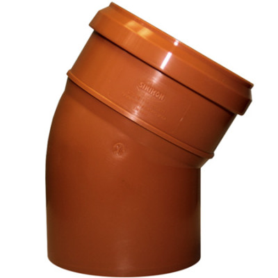 Отвод канализационный 160 x 30 Универсал полипропилен коричневый