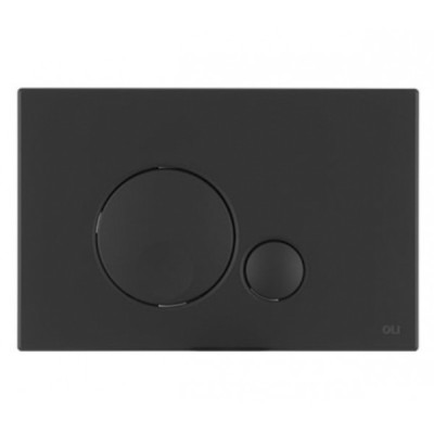 Кнопка смыва OLI GLOBE 152952, пластик, черный soft touch