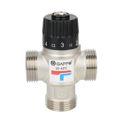 Термостатический смесительный клапан для систем отопления и ГВС 3/4, 35‒60 °С