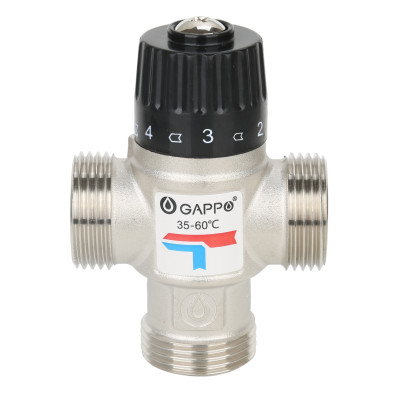 Термостатический смесительный клапан для систем отопления и ГВС 1.0, 35‒60 °С