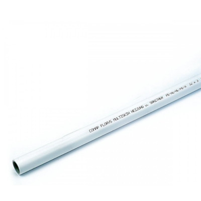 Труба металлопластиковая MultiSkin4 PEXC / AL / PEXC PN10 32 x 3.0 белая отрезок 5 м