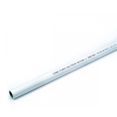 Труба металлопластиковая MultiSkin4 PEXC / AL / PEXC PN10 40 x 3.5 белая отрезок 5 м