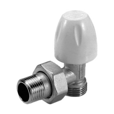 Клапан / вентиль ручной НН 1/2 Евроконус угловой с разъемным соединением под соединитель
