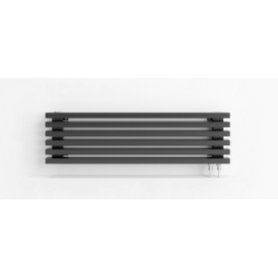 Радиатор QUADRUM 40 V 2000-4 R RAL 1T103S9005 чёрный матовый муар(нижнее подк)