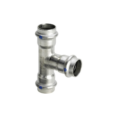 Тройник пресс 35 x 22 x 35  нержавеющая сталь Sanpress Inox SC-Contur Labs Free
