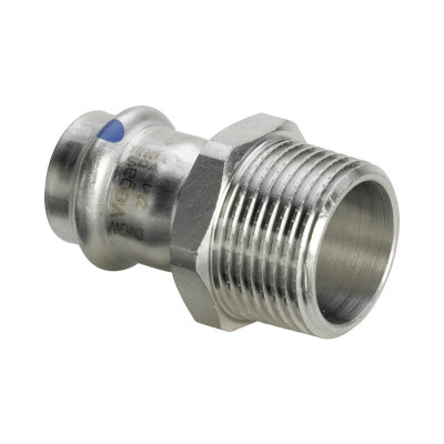 Муфта пресс 22 x Н 3/4 нержавеющая сталь Sanpress Inox Labs Free